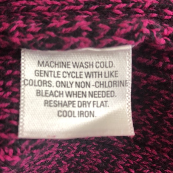 Style & Co purple and black tweed sweater with pockets size L - Picture 5 of 5